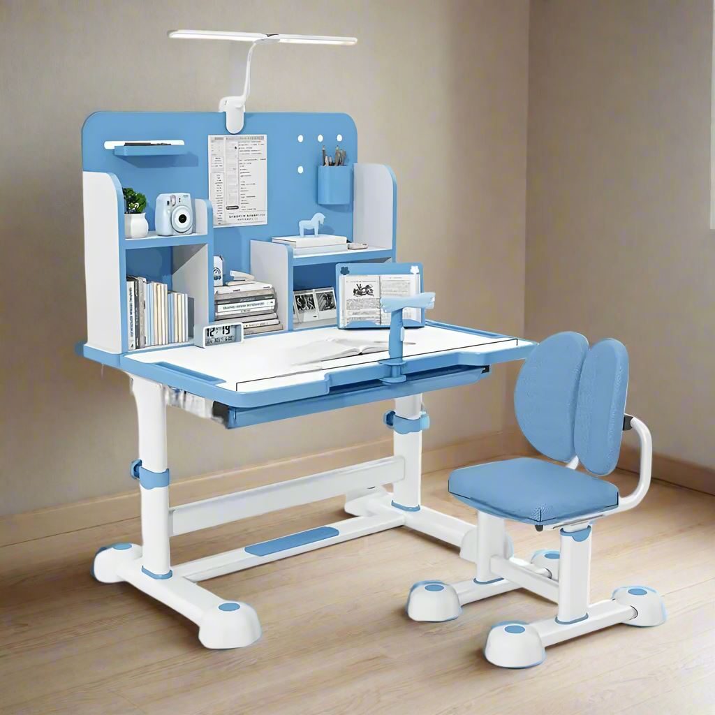 Bureau pour Enfant - BureauÉcolierErgonomique™- Bleu