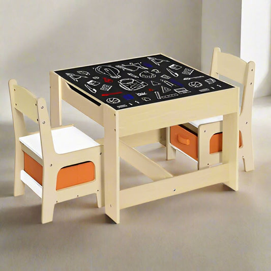 Table pour Enfant - MeubleMultifonction™- Noir