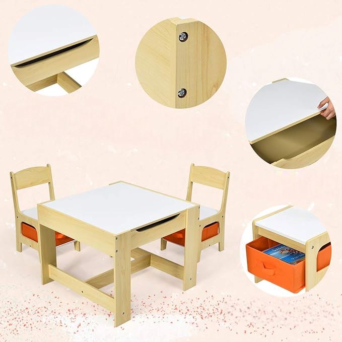 Table pour Enfant - MeubleMultifonction™- Bois Clair