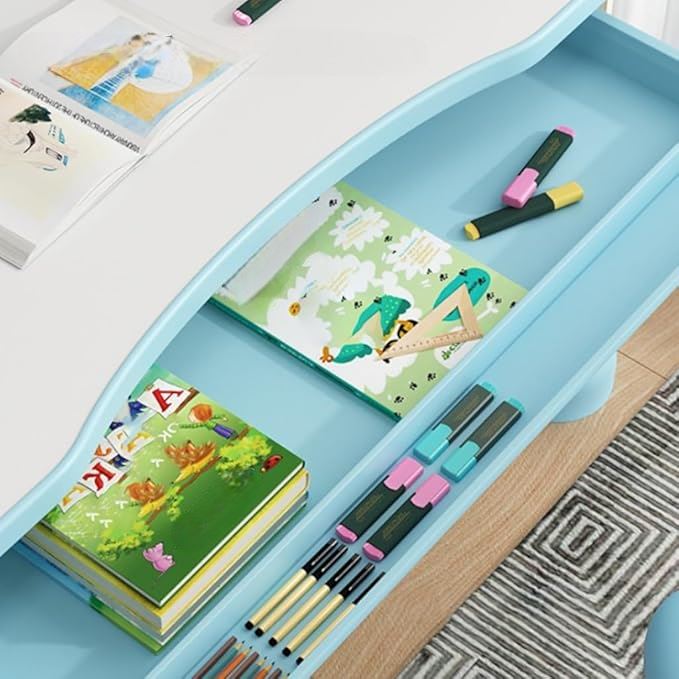 Bureau pour Enfant - BureauÉcolierErgonomique™- Bleu Ciel